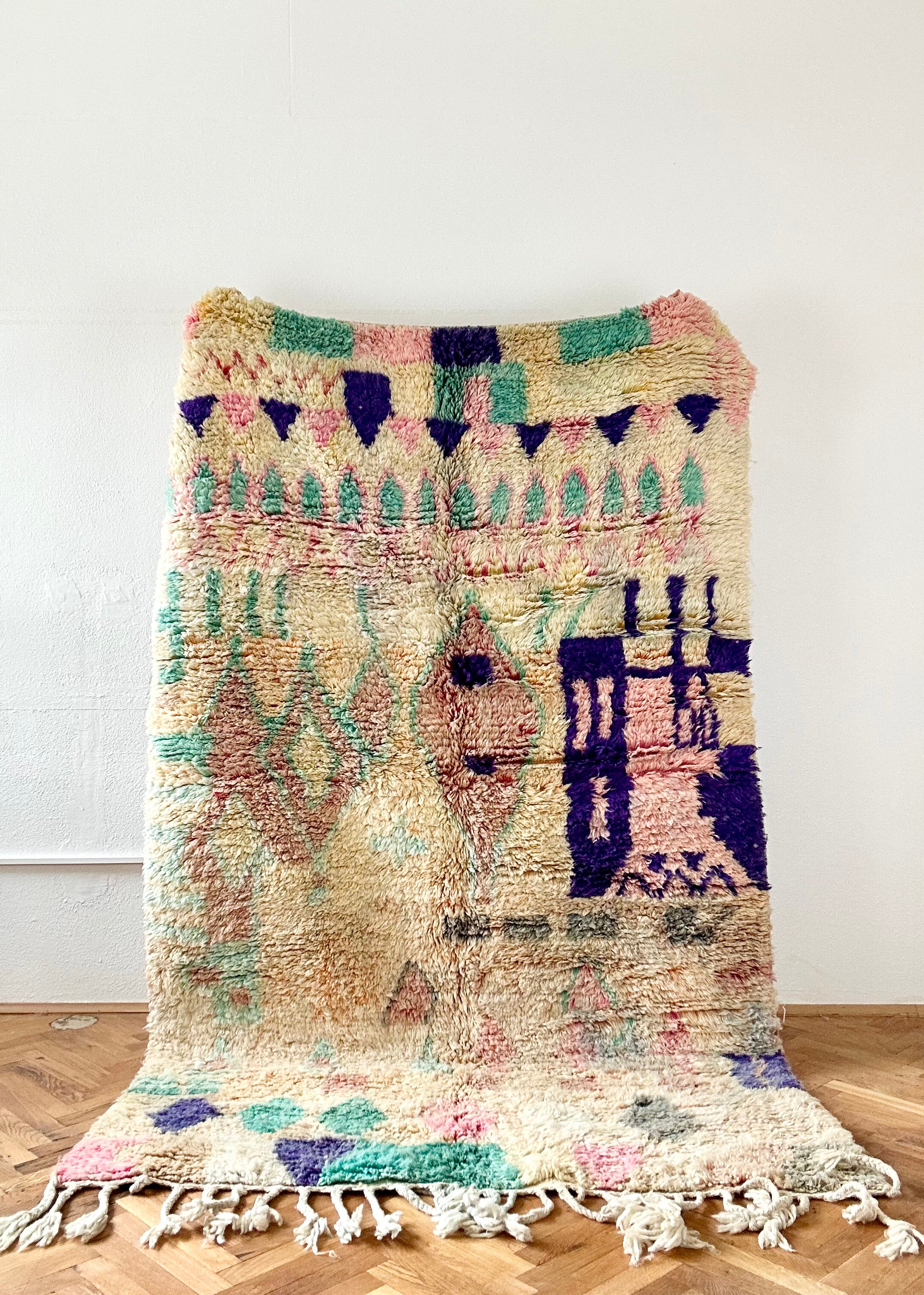 Authentic vintage Berber hand-knotted rug 160x250 - THE KNOTS