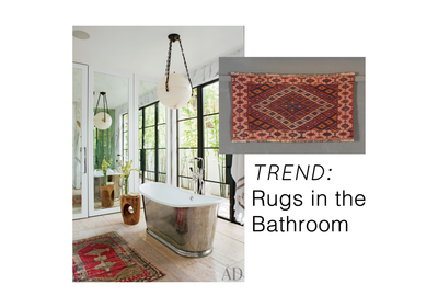 TREND: Rugs in the Bathroom 