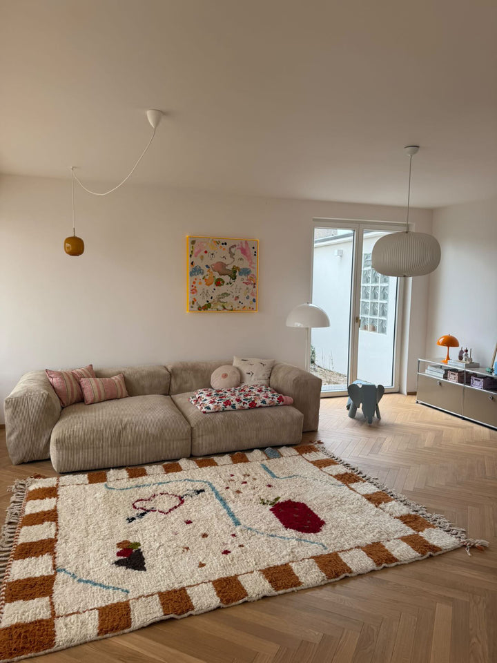 Beni Ourain Berber Teppich 'friedalovesemil x THE KNOTS'