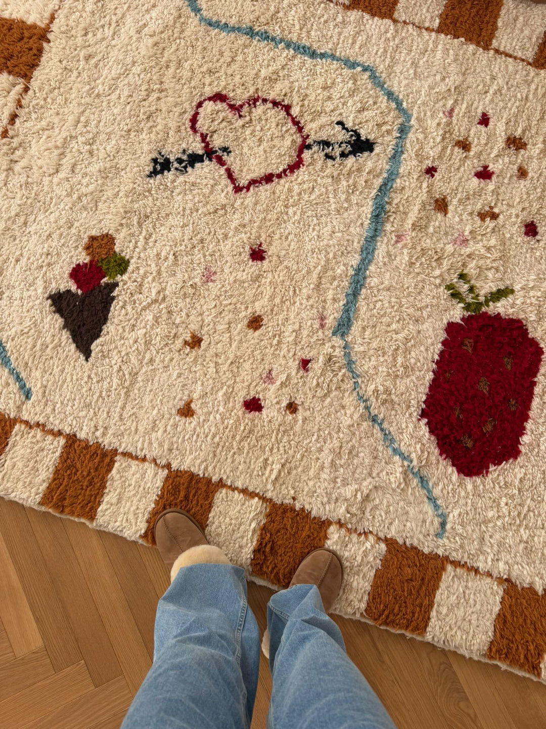 Beni Ourain Berber Teppich 'friedalovesemil x THE KNOTS'