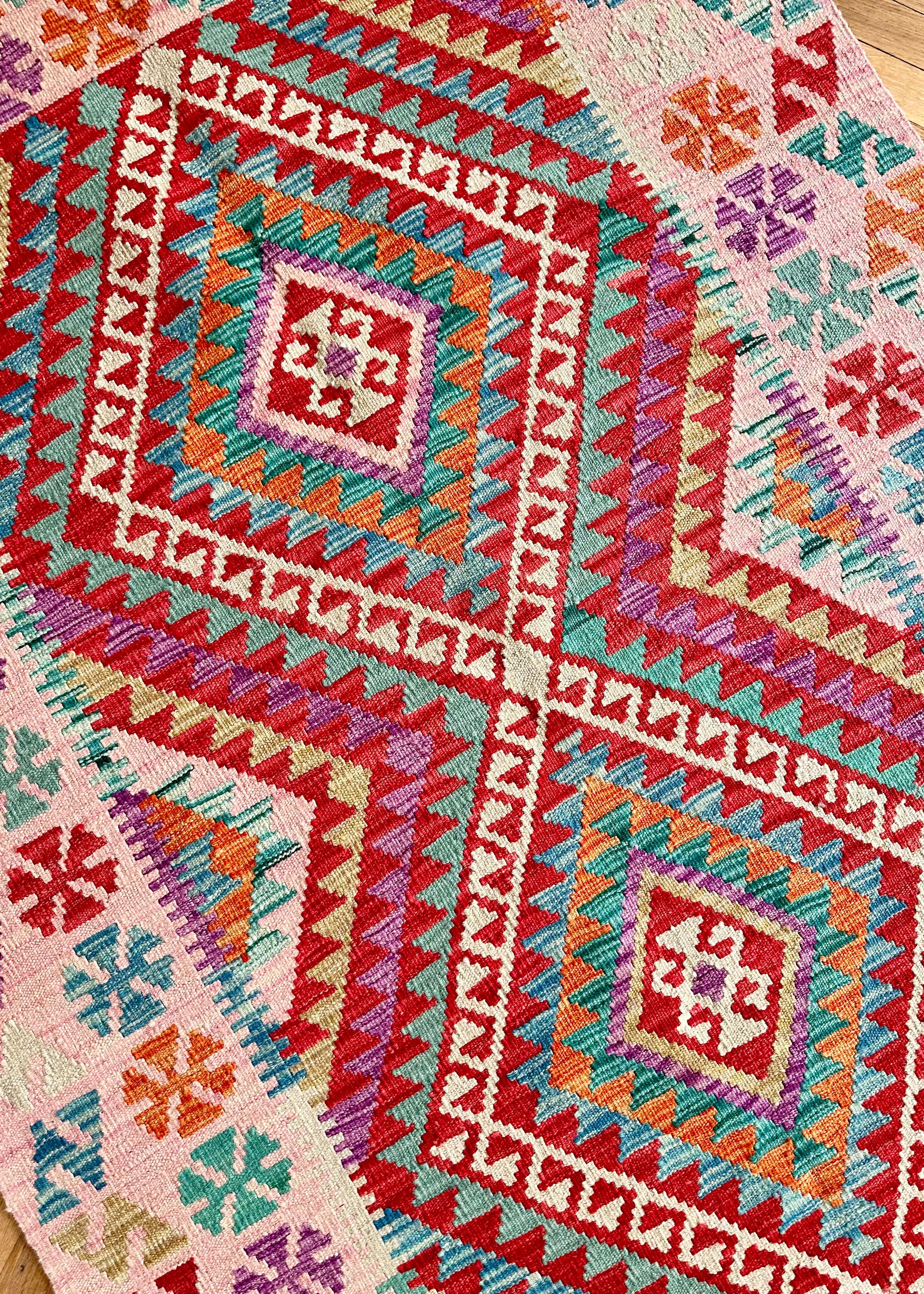 Kelim Teppich 'Shazahir #404' THE KNOTS