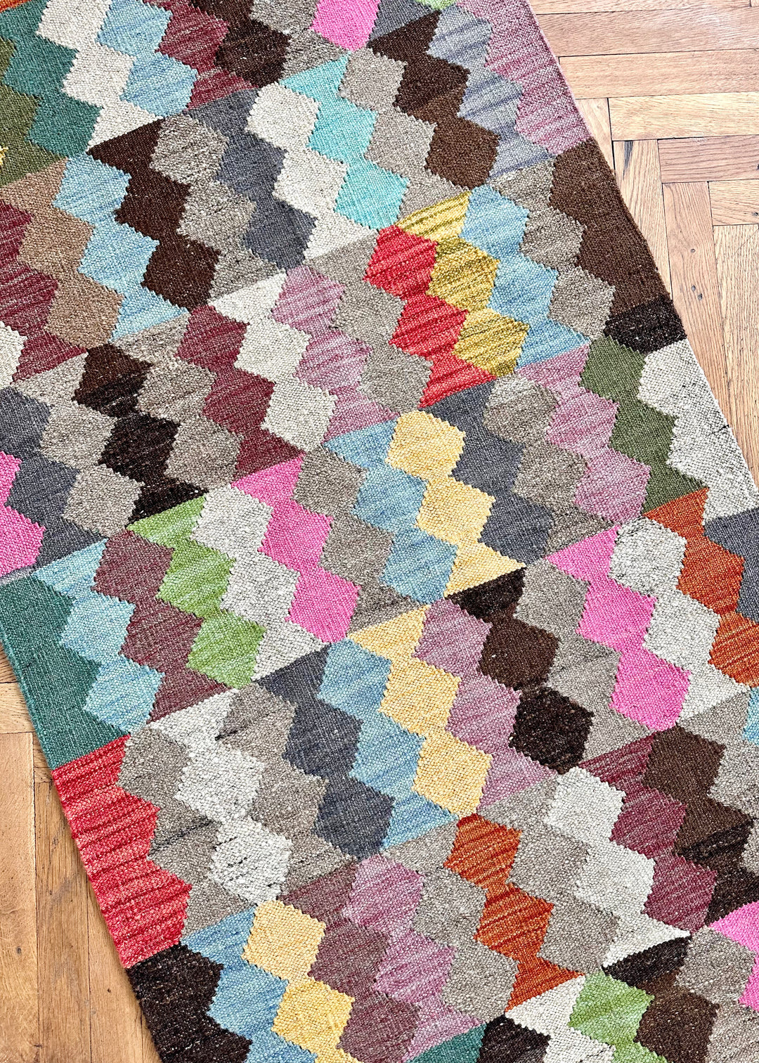 Kelim Läufer Teppich 'Shazahir #408'