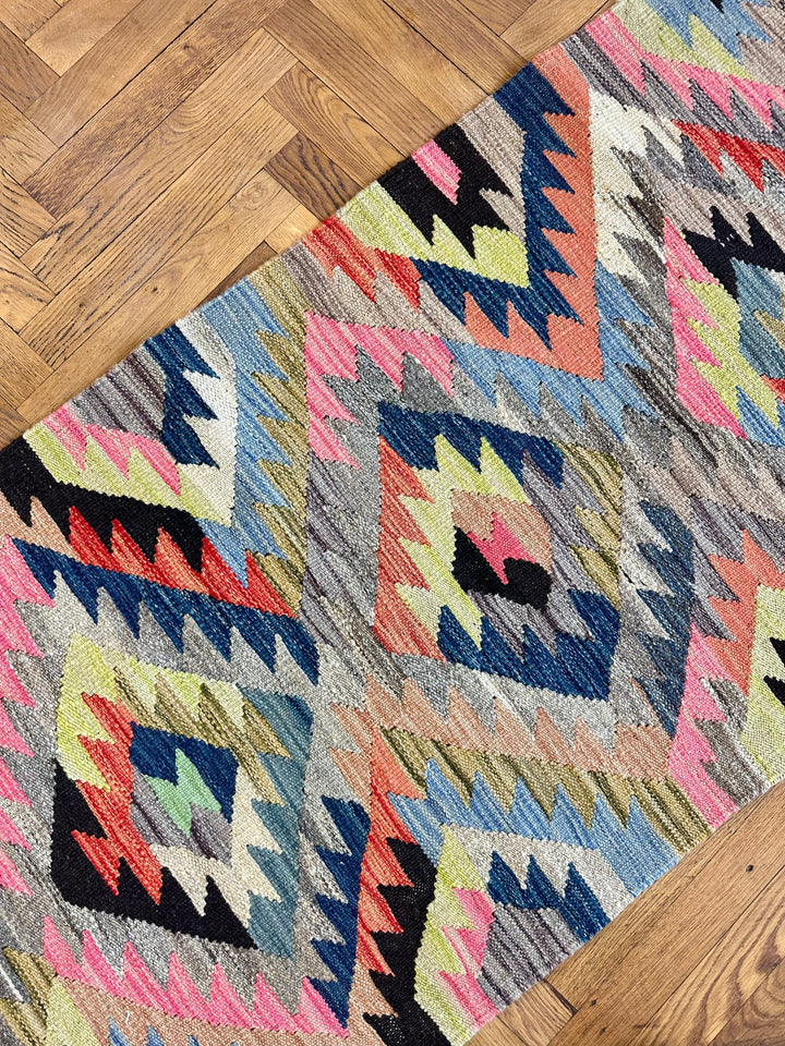 Kelim Läufer Teppich 'Shazahir #417'