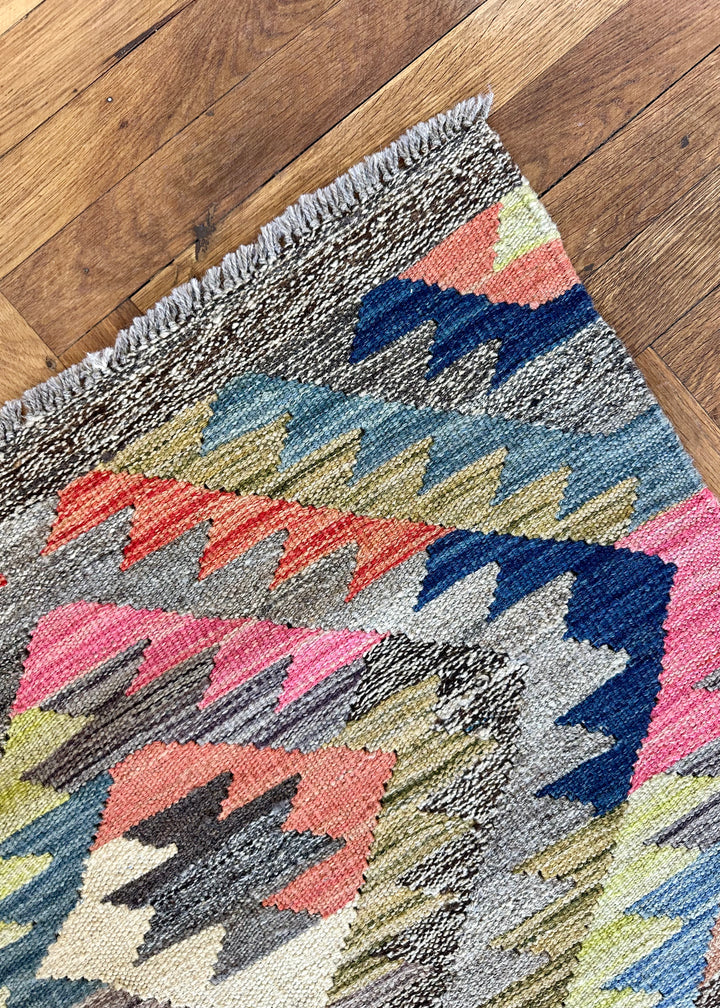 Kelim Läufer Teppich 'Shazahir #417'