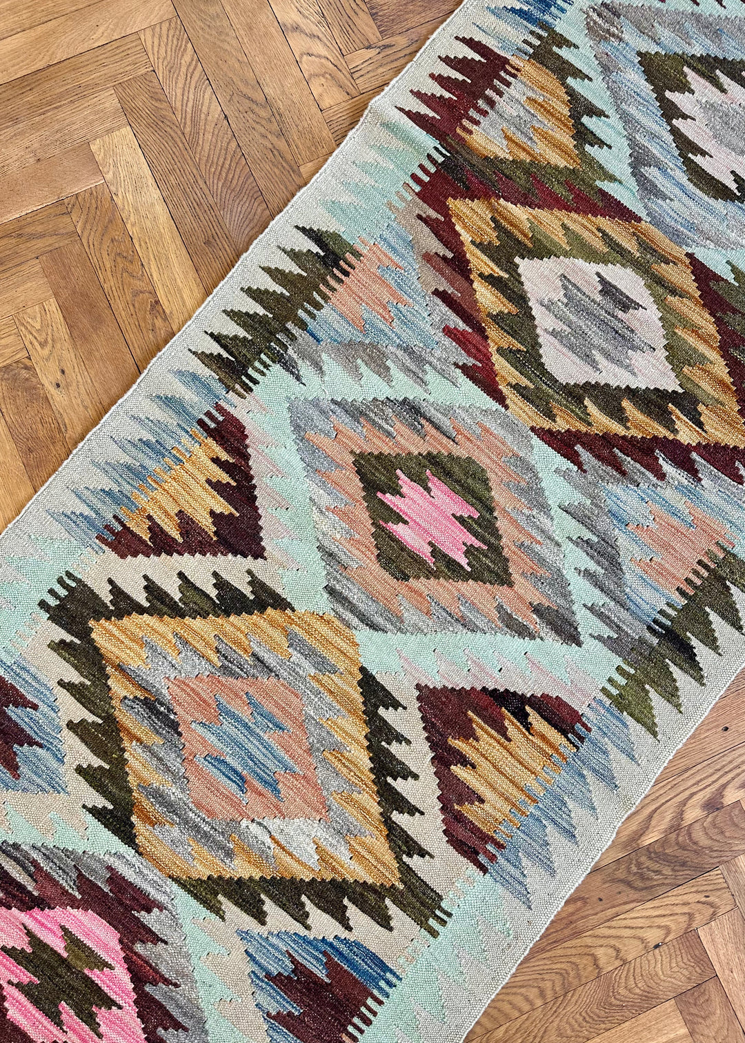 Kelim Läufer Teppich 'Shazahir #416'