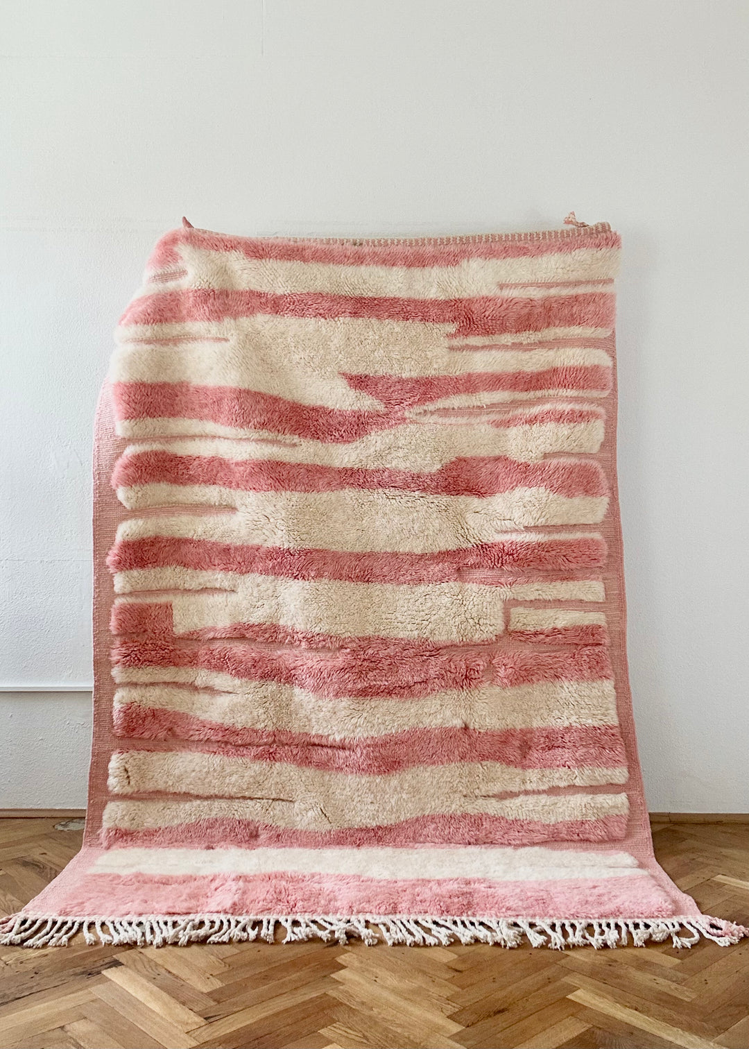Berber Teppich Beni Mrirt Teppich rosa, marokkanischer Berber Teppich, 170x240 cm
