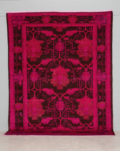 Vintage Teppich rot pink