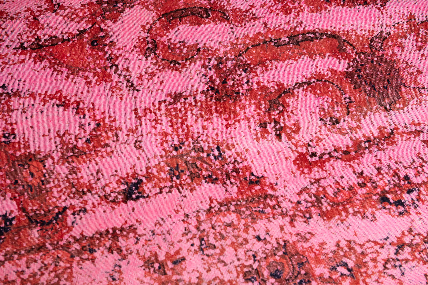 Vintage Teppich pink Detail