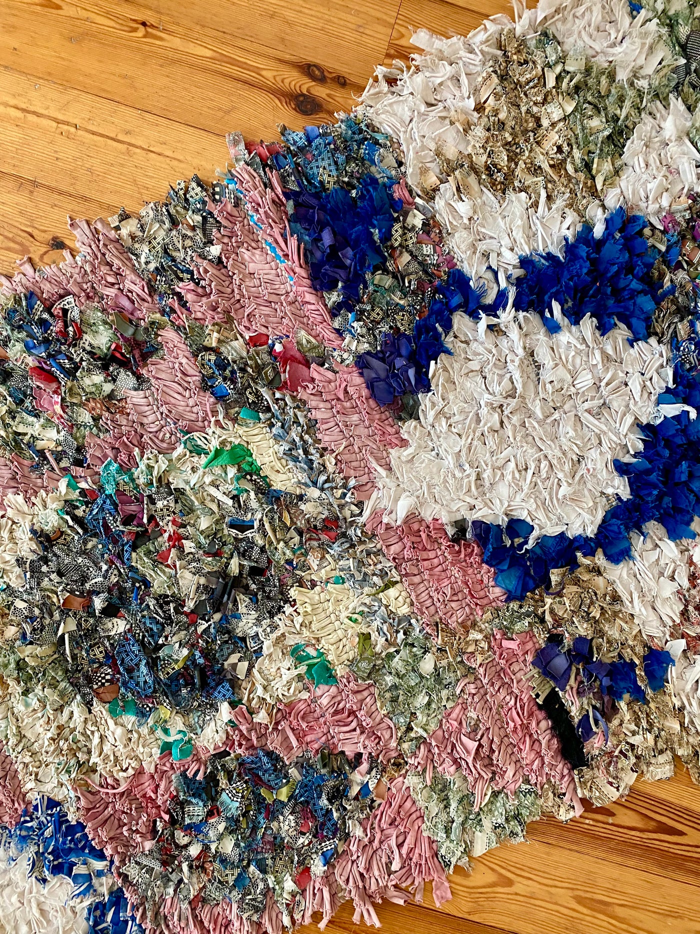 Vintage Boucherouite Runner Rug <br>'Tisserie'