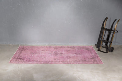 THE KNOTS - Vintage Teppich - handgemacht - Carpet - Rug - handmade - Anatolia - pattern - muster - wool - wolle - overdyed - pink