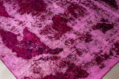 Vintage Teppich rosa pink Detail
