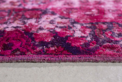 Vintage Teppich rosa pink Detail